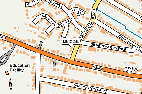 ME12 2BL map - OS OpenMap – Local (Ordnance Survey)