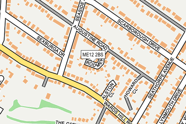 ME12 2BS map - OS OpenMap – Local (Ordnance Survey)