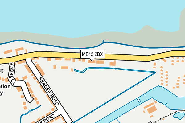 ME12 2BX map - OS OpenMap – Local (Ordnance Survey)