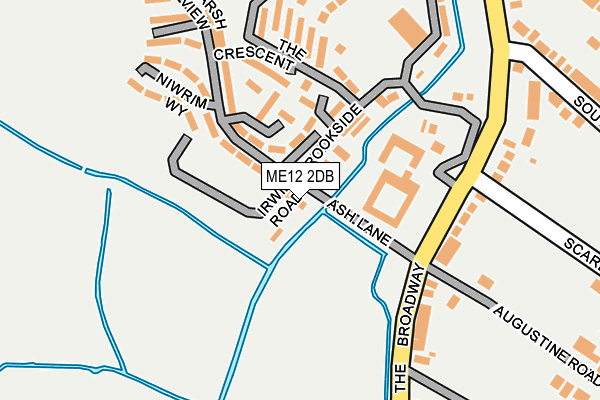 ME12 2DB map - OS OpenMap – Local (Ordnance Survey)