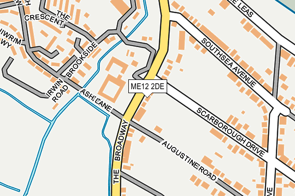 ME12 2DE map - OS OpenMap – Local (Ordnance Survey)