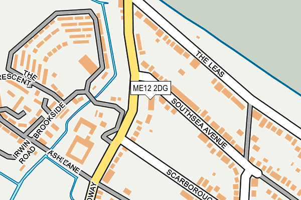 ME12 2DG map - OS OpenMap – Local (Ordnance Survey)