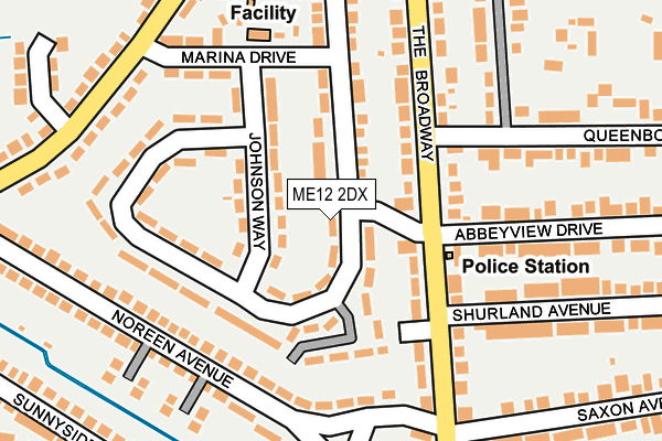 ME12 2DX map - OS OpenMap – Local (Ordnance Survey)