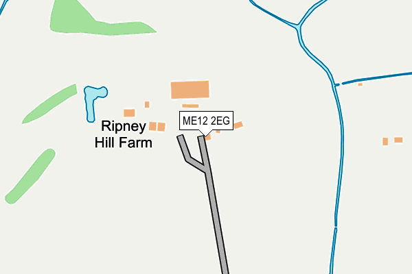 ME12 2EG map - OS OpenMap – Local (Ordnance Survey)