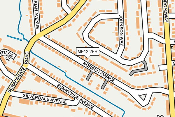 ME12 2EH map - OS OpenMap – Local (Ordnance Survey)