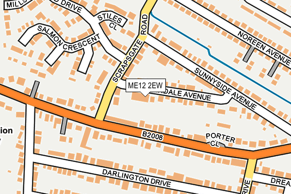 ME12 2EW map - OS OpenMap – Local (Ordnance Survey)