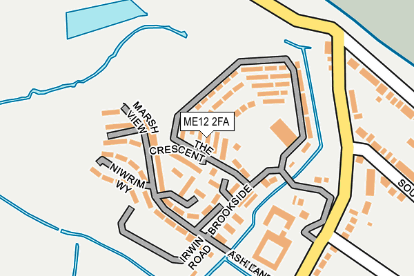 ME12 2FA map - OS OpenMap – Local (Ordnance Survey)