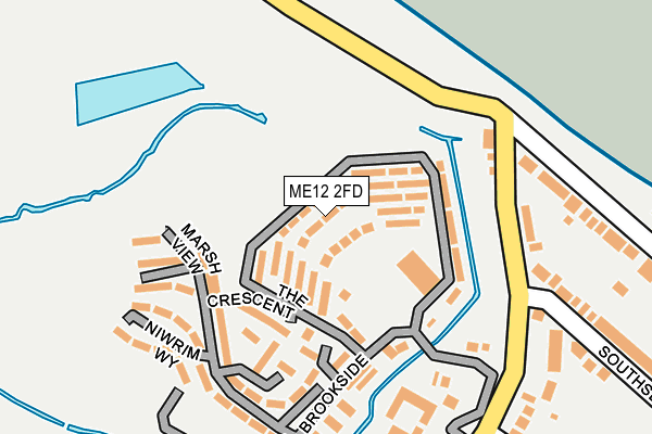 ME12 2FD map - OS OpenMap – Local (Ordnance Survey)