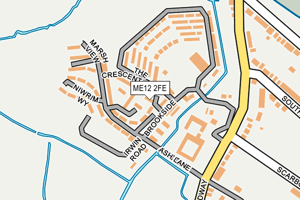 ME12 2FE map - OS OpenMap – Local (Ordnance Survey)
