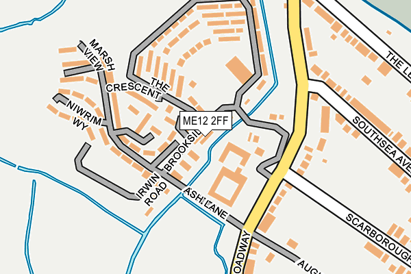 ME12 2FF map - OS OpenMap – Local (Ordnance Survey)