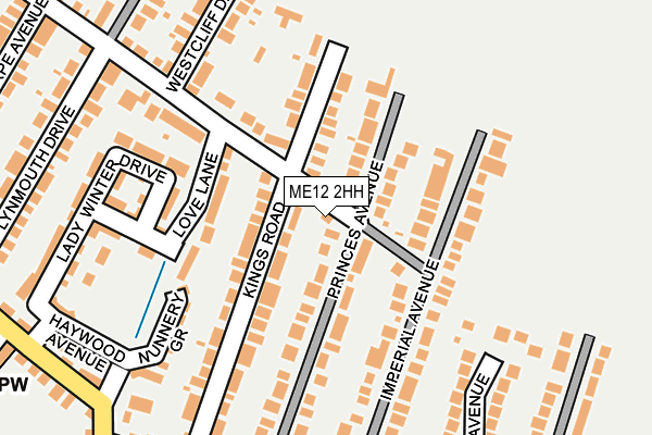 ME12 2HH map - OS OpenMap – Local (Ordnance Survey)