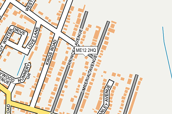 ME12 2HQ map - OS OpenMap – Local (Ordnance Survey)