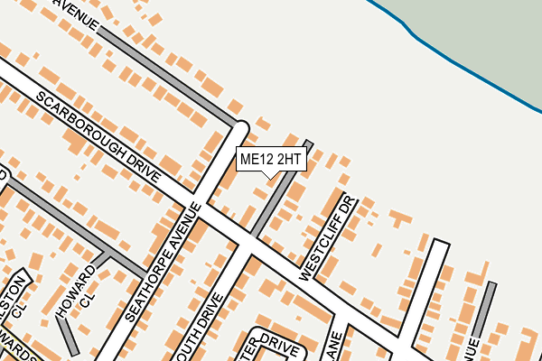 ME12 2HT map - OS OpenMap – Local (Ordnance Survey)