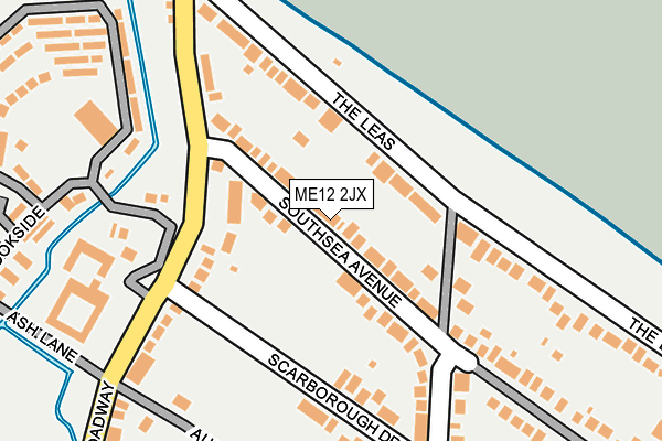 ME12 2JX map - OS OpenMap – Local (Ordnance Survey)
