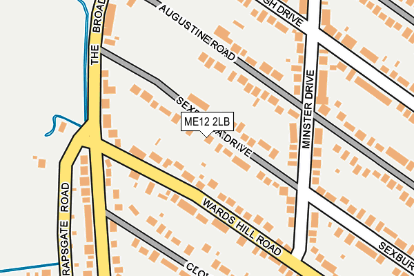 ME12 2LB map - OS OpenMap – Local (Ordnance Survey)