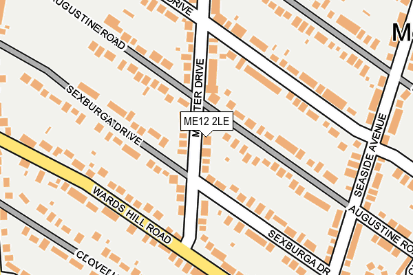 ME12 2LE map - OS OpenMap – Local (Ordnance Survey)