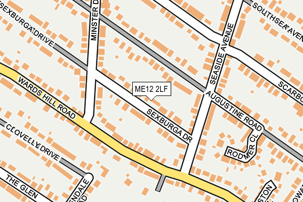 ME12 2LF map - OS OpenMap – Local (Ordnance Survey)