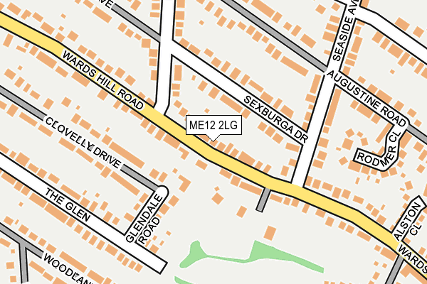 ME12 2LG map - OS OpenMap – Local (Ordnance Survey)