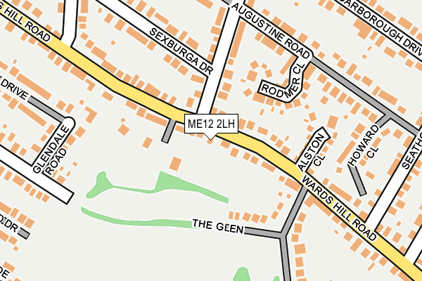 ME12 2LH map - OS OpenMap – Local (Ordnance Survey)