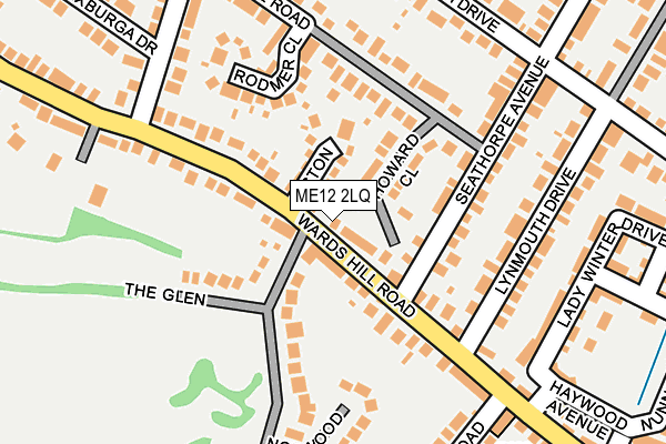 ME12 2LQ map - OS OpenMap – Local (Ordnance Survey)