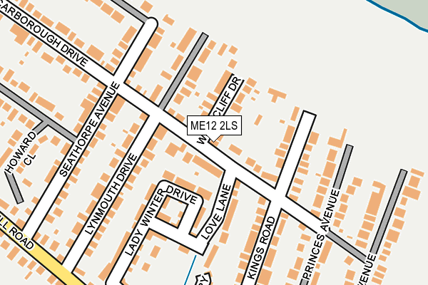 ME12 2LS map - OS OpenMap – Local (Ordnance Survey)