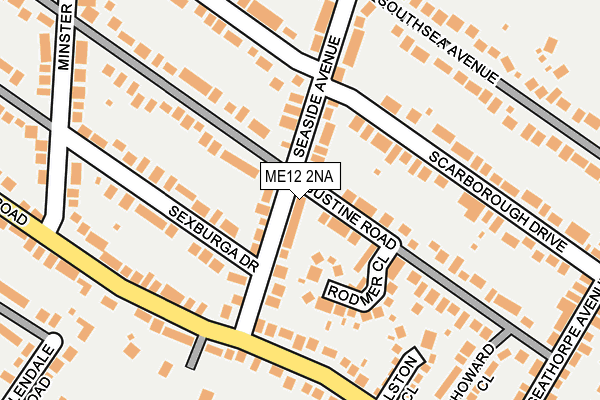 ME12 2NA map - OS OpenMap – Local (Ordnance Survey)