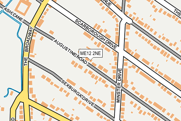 ME12 2NE map - OS OpenMap – Local (Ordnance Survey)