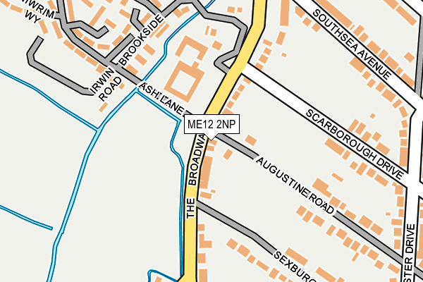 ME12 2NP map - OS OpenMap – Local (Ordnance Survey)