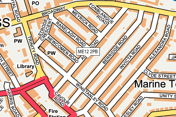 ME12 2PB map - OS OpenMap – Local (Ordnance Survey)