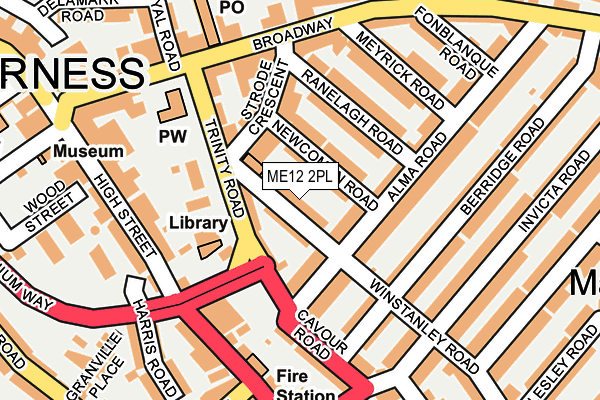 ME12 2PL map - OS OpenMap – Local (Ordnance Survey)