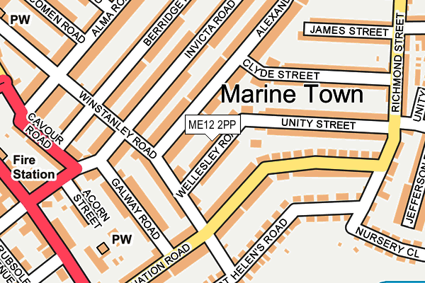 ME12 2PP map - OS OpenMap – Local (Ordnance Survey)