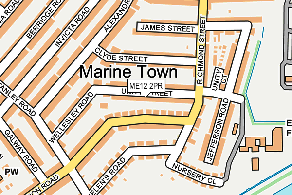 ME12 2PR map - OS OpenMap – Local (Ordnance Survey)