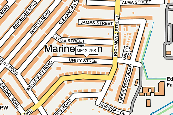 ME12 2PS map - OS OpenMap – Local (Ordnance Survey)