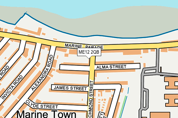 ME12 2QB map - OS OpenMap – Local (Ordnance Survey)