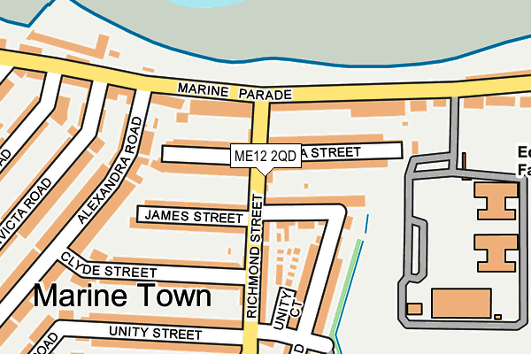 ME12 2QD map - OS OpenMap – Local (Ordnance Survey)