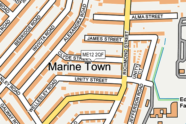 ME12 2QF map - OS OpenMap – Local (Ordnance Survey)