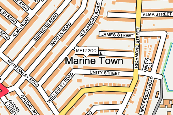 ME12 2QQ map - OS OpenMap – Local (Ordnance Survey)