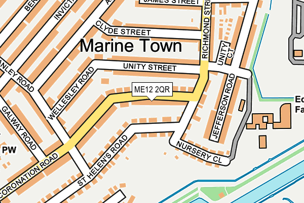 ME12 2QR map - OS OpenMap – Local (Ordnance Survey)