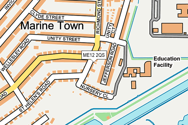 ME12 2QS map - OS OpenMap – Local (Ordnance Survey)