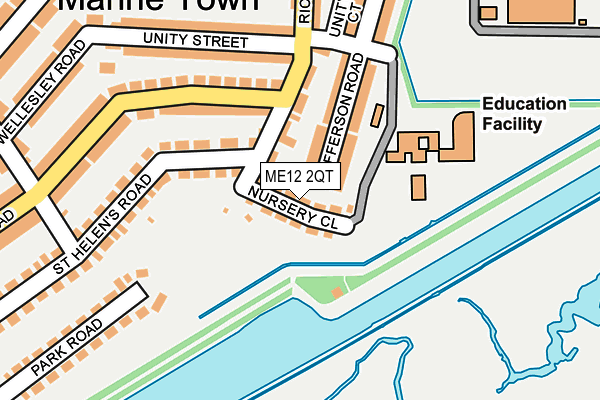 ME12 2QT map - OS OpenMap – Local (Ordnance Survey)