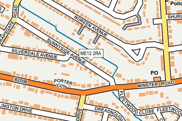 ME12 2RA map - OS OpenMap – Local (Ordnance Survey)