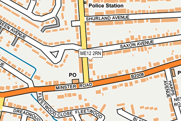 ME12 2RN map - OS OpenMap – Local (Ordnance Survey)