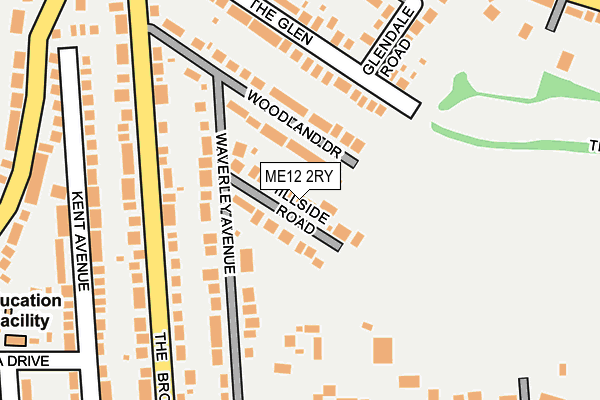 ME12 2RY map - OS OpenMap – Local (Ordnance Survey)