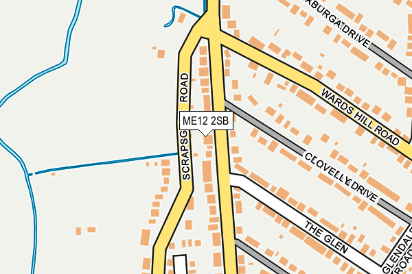 ME12 2SB map - OS OpenMap – Local (Ordnance Survey)