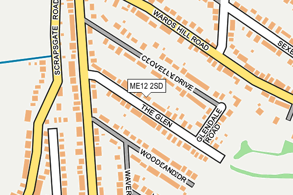 ME12 2SD map - OS OpenMap – Local (Ordnance Survey)