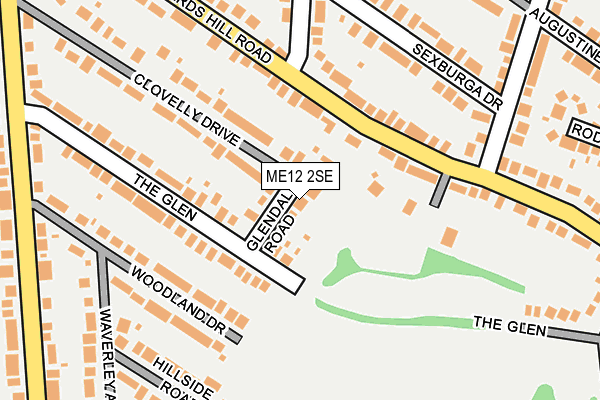 ME12 2SE map - OS OpenMap – Local (Ordnance Survey)