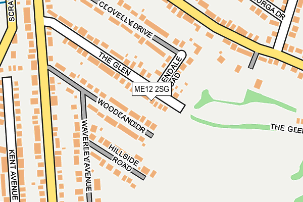 ME12 2SG map - OS OpenMap – Local (Ordnance Survey)