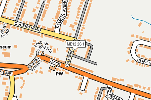 ME12 2SH map - OS OpenMap – Local (Ordnance Survey)