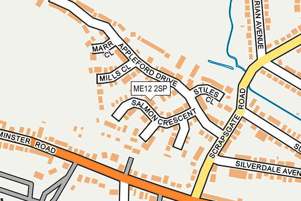 ME12 2SP map - OS OpenMap – Local (Ordnance Survey)