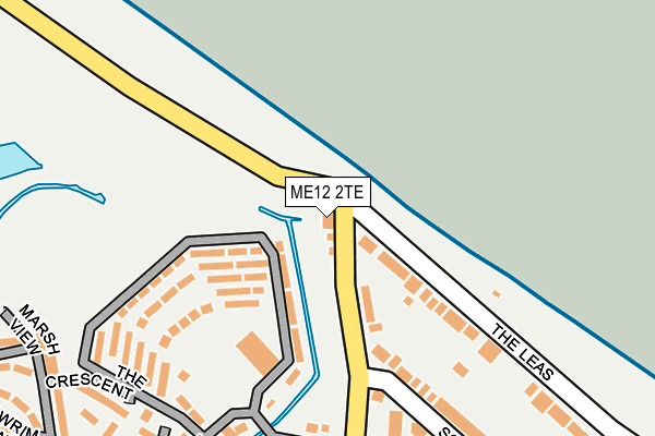 ME12 2TE map - OS OpenMap – Local (Ordnance Survey)